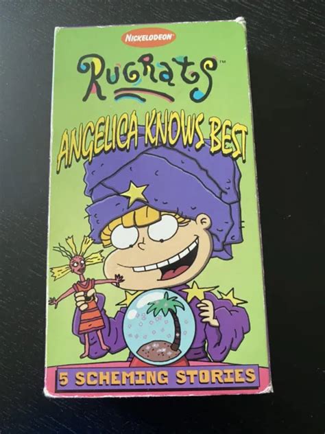 RUGRATS ANGELICA KNOWS Best VHS S Nickelodeon Orange Tape PicClick
