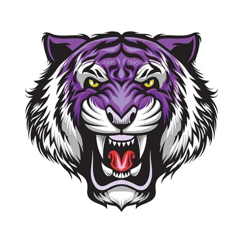 Purple Tigers Clip Art Library