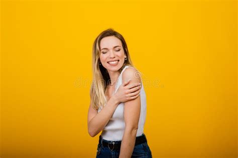 Positive Human Emotions Headshot Of Happy Emotional Woman Laughing From The Bottom Of Her Heart