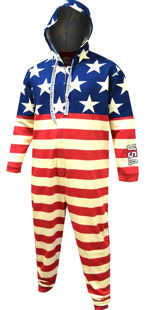 American Flag Stars And Stripes French Terry Onesie