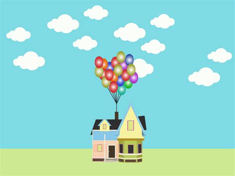 Flying House With Balloons And Shooting Lasers By Dragan Mocelj On Dribbble