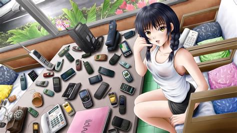 Wallpaper Anime Girl Smartphones Wallpapermaiden
