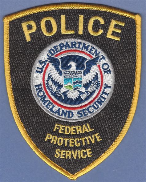 Federal Protective Service Department Of Homeland Security Police Patch