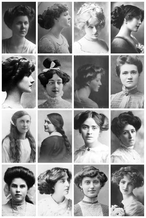 Vintage Portraits Depict Womens Hairstyles From The Victorian And