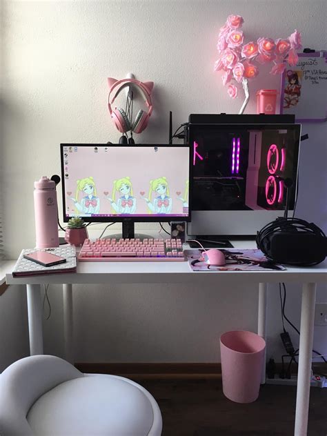 All Pink Pc Set Up