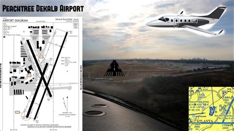 Peachtree Dekalb Airport Kpdk Visual Approach Runway 21l Pilot Pov