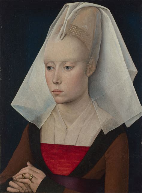 Workshop Of Rogier Van Der Weyden Portrait Of A Lady 1460 Портрет
