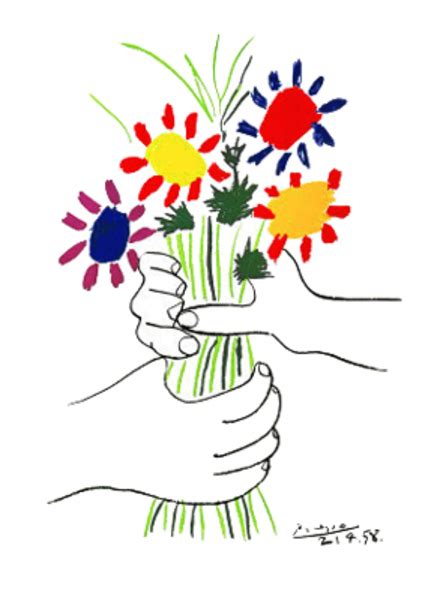 Hand With Bouquet Original Art By Pablo Picasso Picassomio