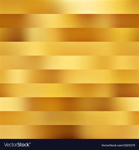 Seamless Golden Shades Horizontal Stripes Vector Image