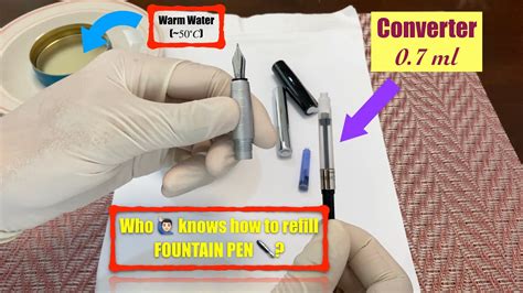 How To Clean And Fill A Fountain Pen With Different Ink Youtube