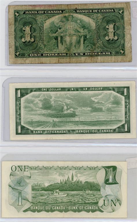 Lot Of 3 One Dollar Bills Canada 1937 1954 1973 Schmalz Auctions
