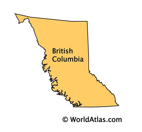 British Columbia Map With Cities