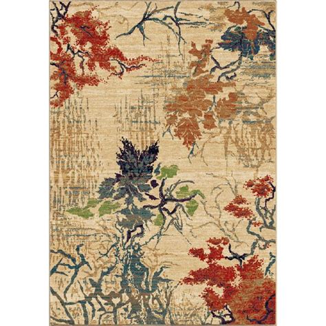 Orian Rugs Abstract Forr 5 X 8 Ivory Floralbotanical Area Rug At