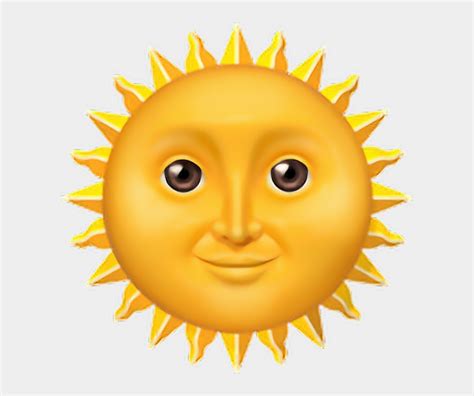 Sun Face Emoji