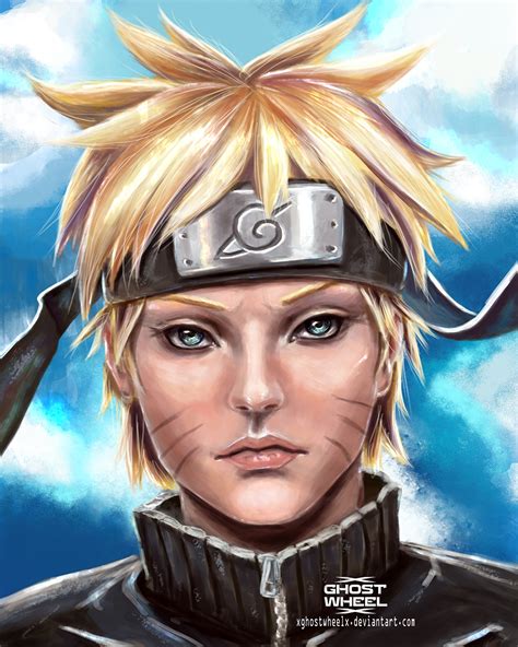 Naruto Uzumaki Portrait By Xghostwheelx On Deviantart