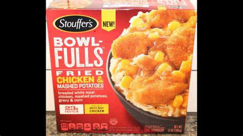 Stouffers Bowl Fulls Fried Chicken And Mashed Potatoes Review Youtube