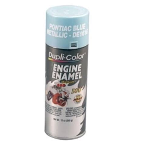 De1616 12 Oz Pontiac Blue Metallic Engine Enamel Paint With Ceramic