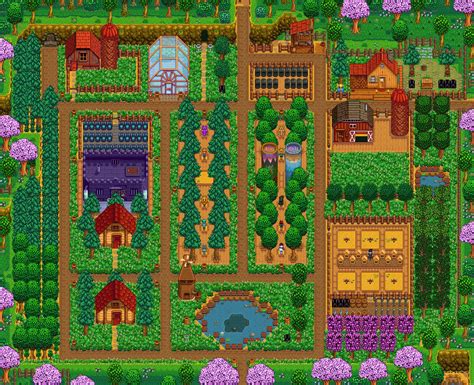 Tumblr is a place to express yourself, discover yourself, and bond over the stuff. Click to open farm gallery | Stardew valley farms, Farm ...