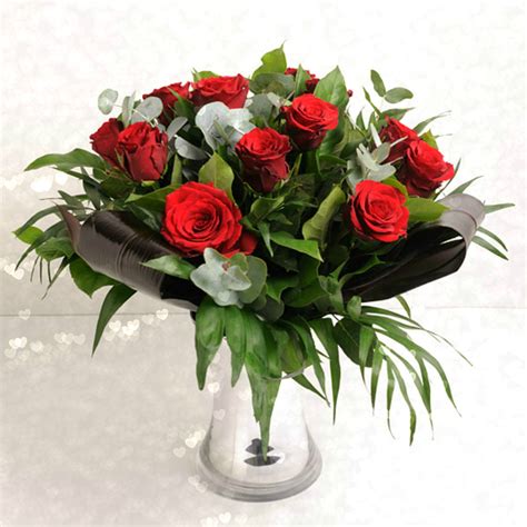 Romantic Dozen Red Rose Luxury Bouquet By The Flower