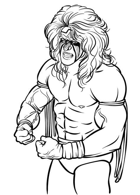 Ultimate Warrior Coloring Pages Coloring Pages