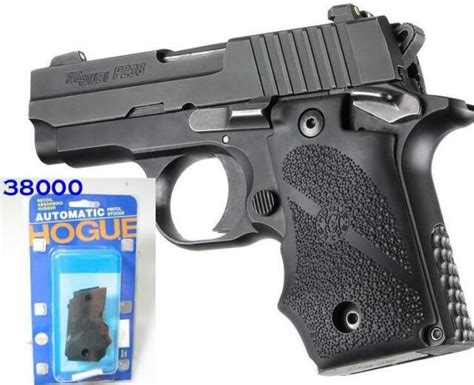 Hogue 38000 Sig Sauer P238 Rubber Gripfinger Grooves Black For Sale