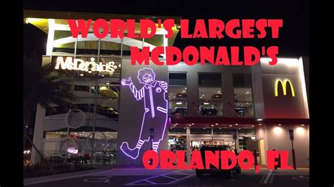 Worlds Largest Mcdonalds International Drive Orlando Fl May 2017