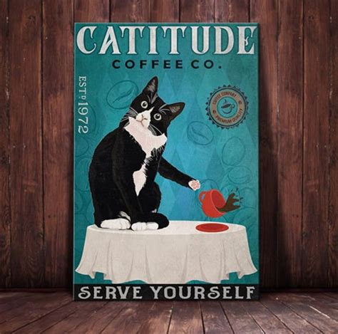 The “look” In 2020 Tuxedo Cat Cat Painting Cat Posters