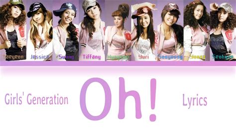 Girls’ Generation 소녀시대 Oh Color Coded Lyrics Han Rom Eng Youtube