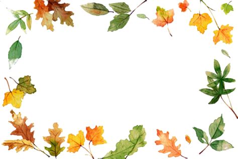 Fall Border Png Free Download Png Mart