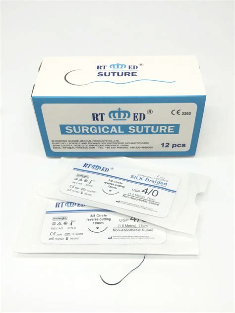 Non Absorbable Silk Surgical Medical Sutures With Needle China