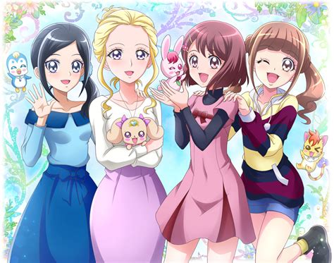 Pretty Cure Healin Good Precure Anime Girls Wallpaper Resolution X ID
