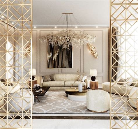 gorgeous all white and gold luxury living room decor with white modern sofa luxury living room