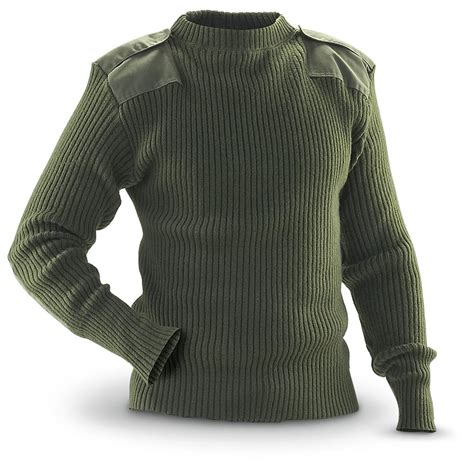 New United States Marine Corps Military Commando Sweater Olive Drab