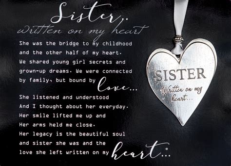 Sister Loss Remembrance T Losing A Sister Quotes Sisters By Heart Sister Quotes