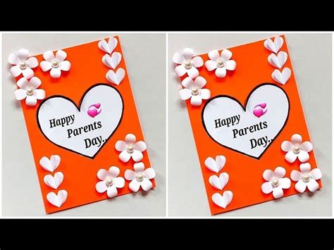 Happy Parents Day Card Making Easy And Beautiful Card For Parents Day