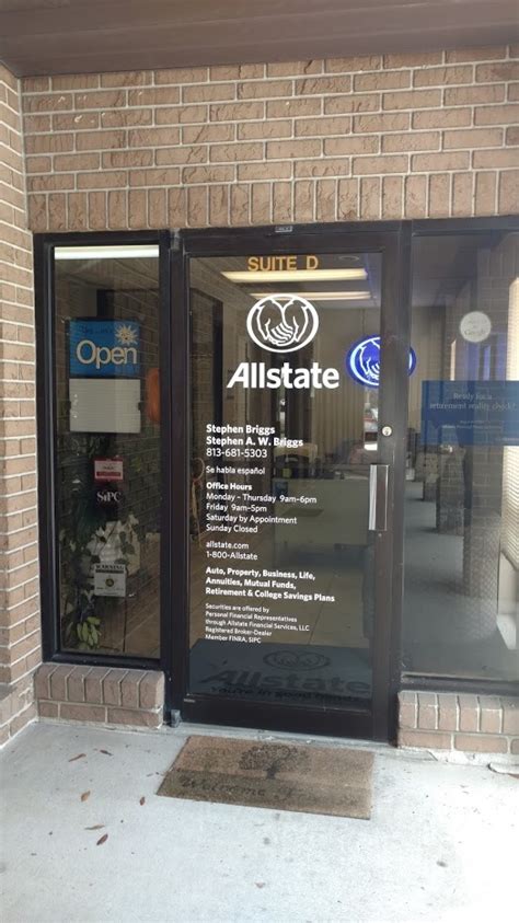 They operate as an auto insurance agency in california and arizona. Allstate | Car Insurance in Brandon, FL - Stephen Briggs