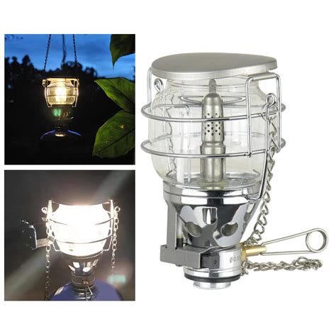 Portable Camping Gas Lantern Hiking Lamp Outdoor Piezo Ignition Light