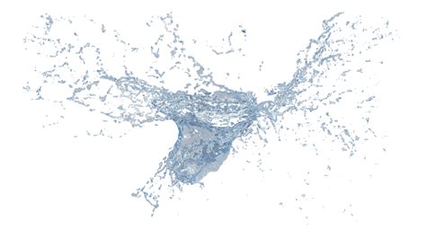 Water Splash With Droplets 9375056 Png