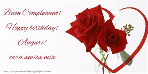 Buon ventesimo compleanno amica mia, sei donna ormai! Cartoline di compleanno per Amica - Buon Compleanno! Happy birthday! Auguri! cara amica mia ...