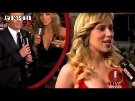 Scarlett Johanssons Boobs Felt Up At Golden Globes Youtube