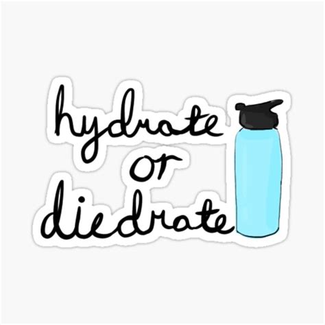 Hydrate Or Diedrate Sticker By Celticwolfart Redbubble