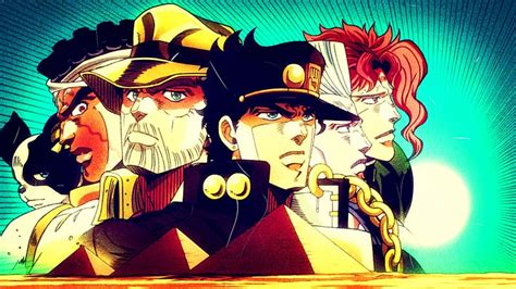 Anime Jojos Bizarre Adventure Jotaro Kujo Joseph Joestar Noriaki