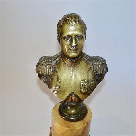 19th Century Bronze Bust Of Napoleon Bonaparte Mounted On Marble Base