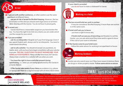 Information For Sex Workers Sex Workers Alliance Ireland