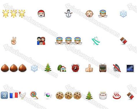 100 Pics Christmas Emoji Answers 4 Pics 1 Word Daily Puzzle Answers