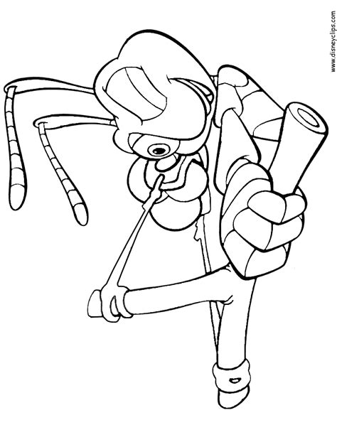 Free printable a bug's life coloring pages. A Bug's Life Coloring Pages 3 | Disneyclips.com