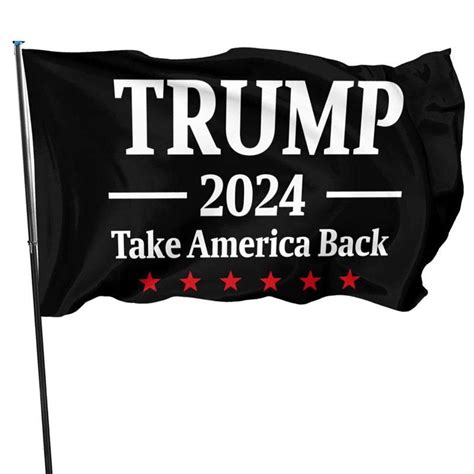 donald trump flags 2024 re elect trump 2024 take america back flag outdoor indoor decoration