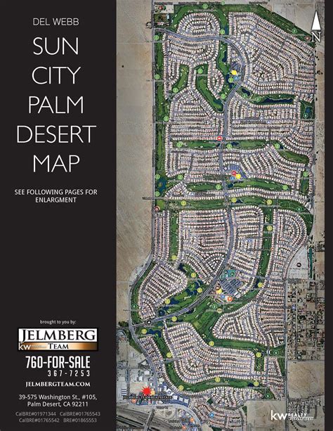 Sun City Palm Desert Map All Amenities Golf Holes