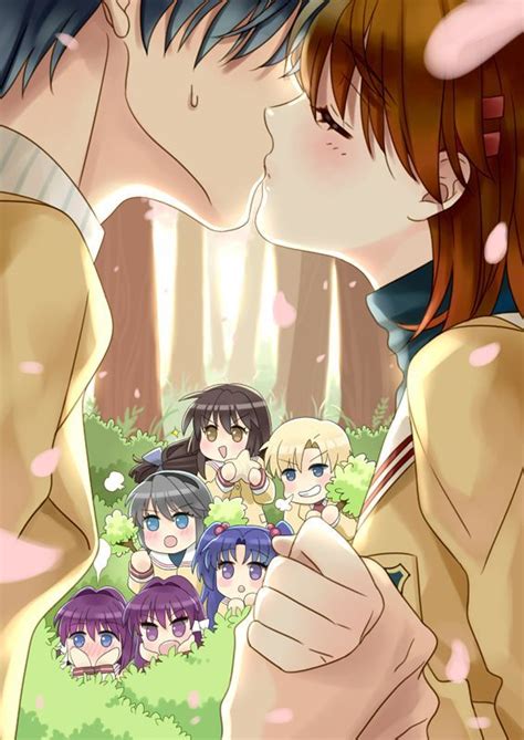 Tomoya And Nagisa Kiss D Clannad Clannad Anime Anime