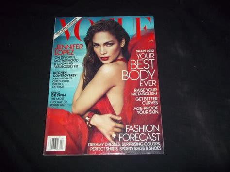 2012 April Vogue Magazine Jennifer Lopez Fashion And Celebrities F